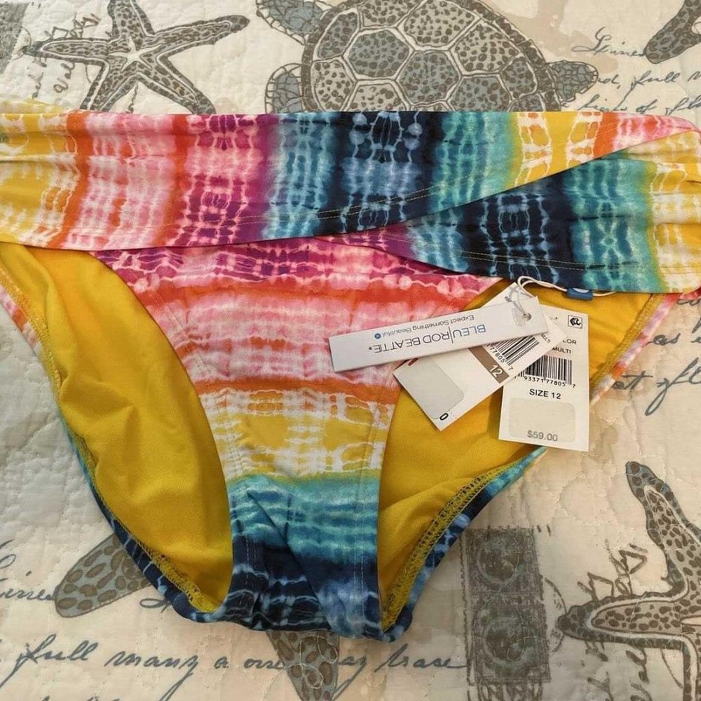 BLEU ROD BEATTIE BIKINI BOTTOMS NWT - 12